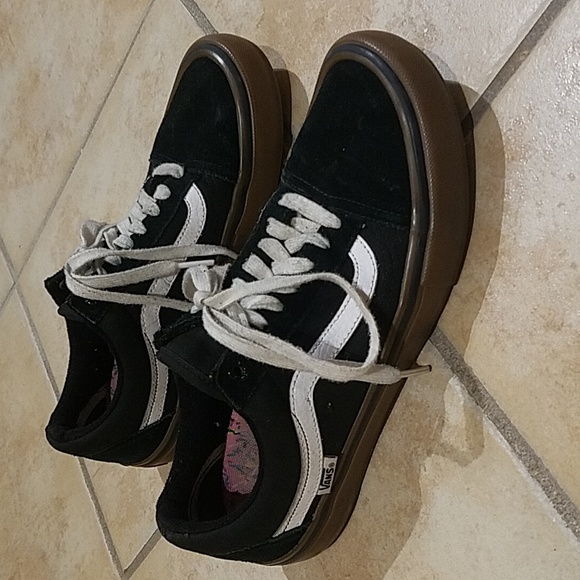 Classic VANS PRO skateboard trainers sneaker shoes black suede gum soles - Picture 1 of 15